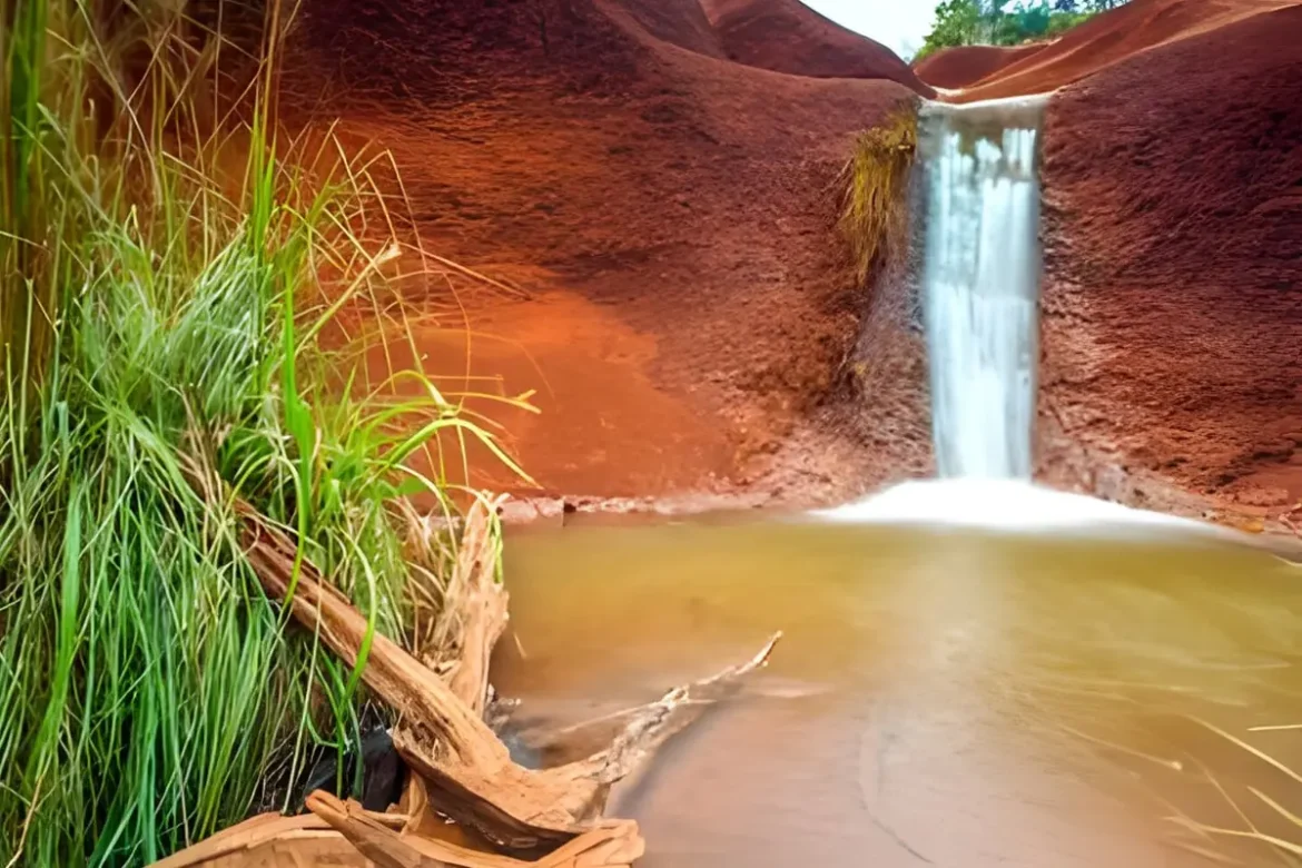 red dirt waterfall