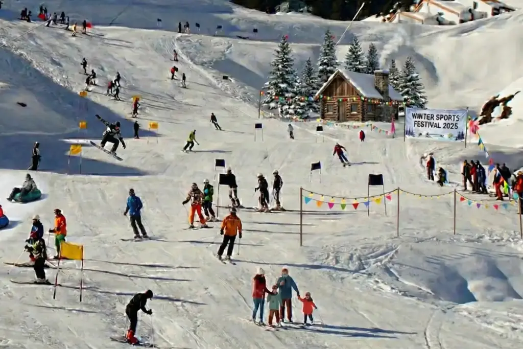 Best Places to Visit in India in December Auli – Ski Slopes and White Landscapes