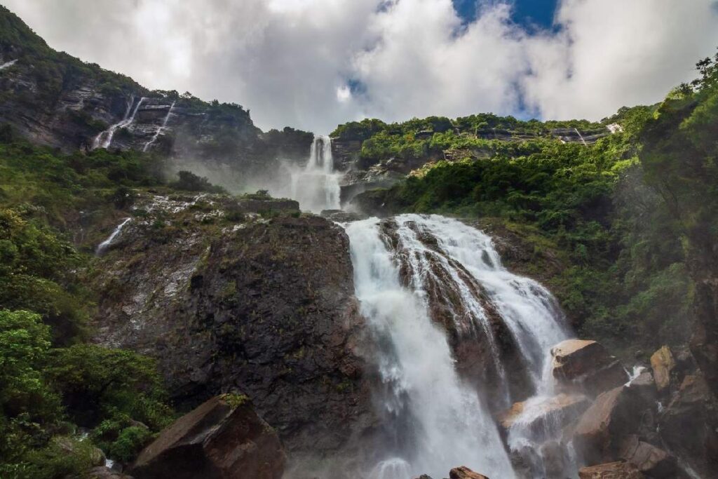 Top 10 Waterfalls in Meghalaya You Must Visit Kynrem Falls, Cherrapunji