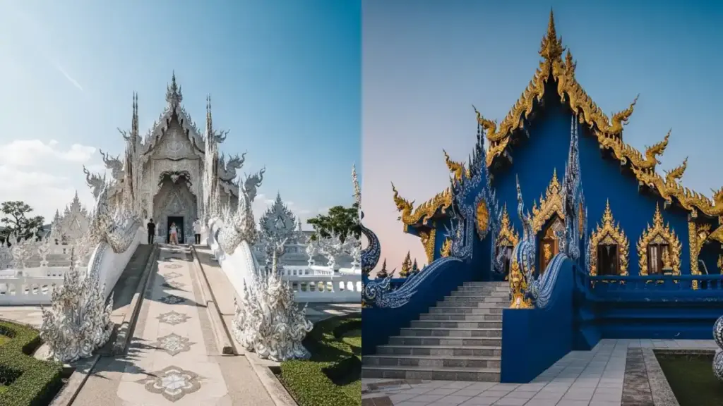 Best Places to Visit in Thailand 2026 White Temple and Blue Temple Chiang Rai Thailand